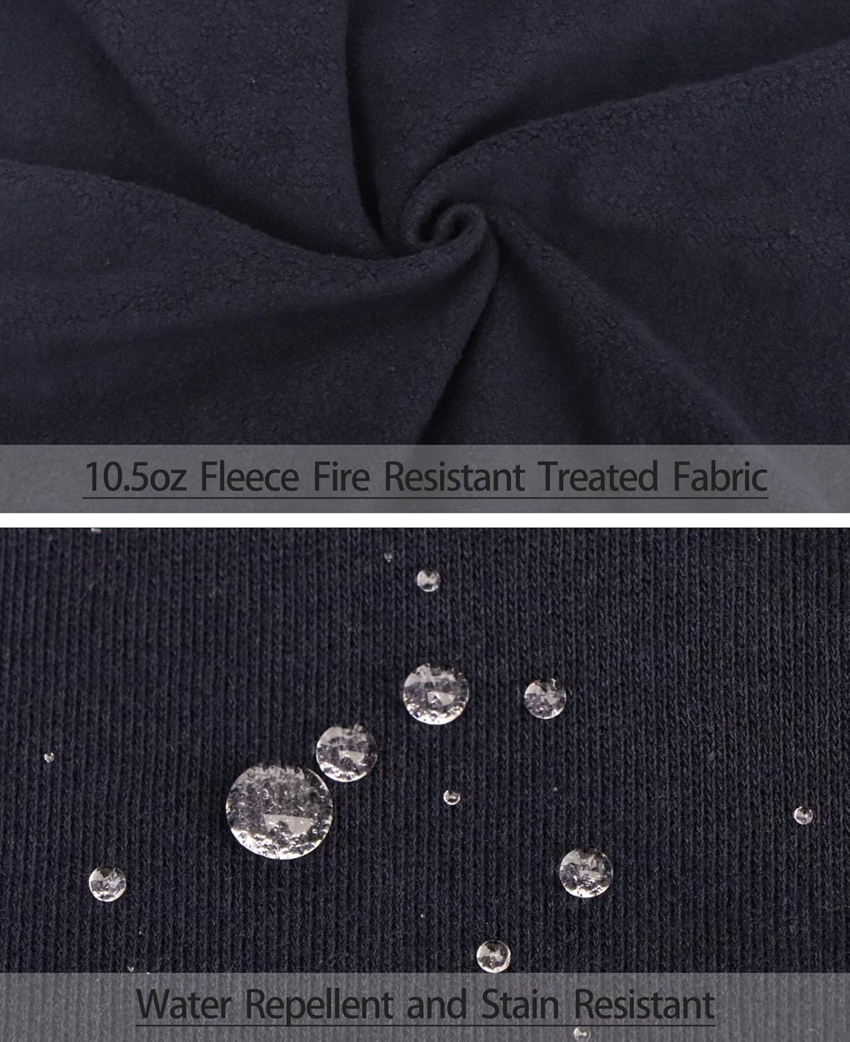 KONRECO FR Hoodies 10.5oz Cotton Fleece NFPA2112 CAT2 Flame Resistant Fire Retardant Sweatshirts - Image 7