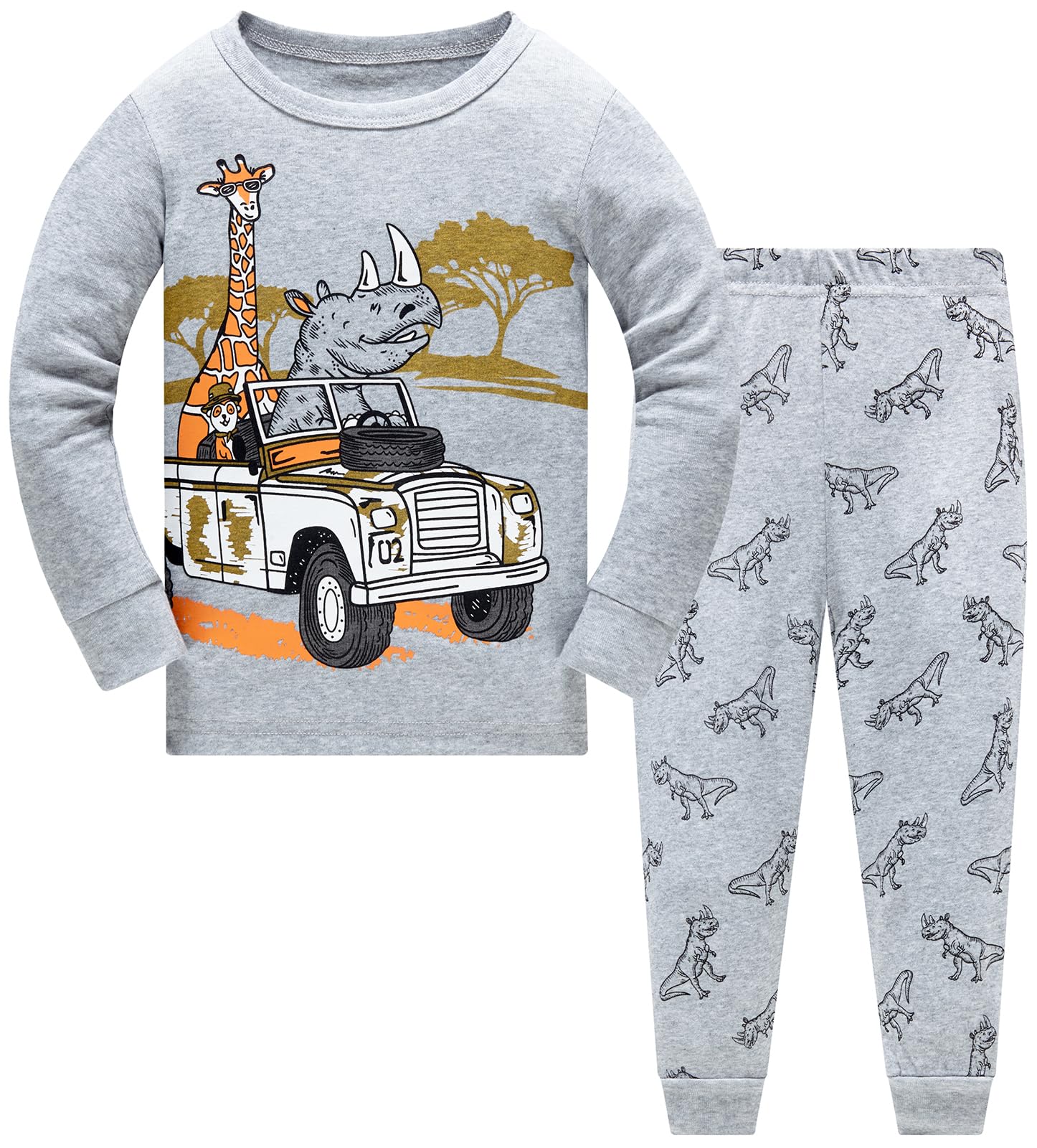 TEDD Boys Pyjamas Dinosaur Nightwear Cotton Toddler Clothes Kids Sleepwear Long Sleeve Christmas Pjs Sets 2 Piece Outfit Xmas Gift 1-12 Years — view 18
