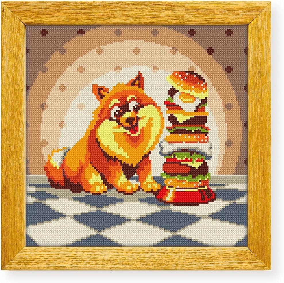 Awesome Pattern Studio Dog DS021, Diamond Painting Kit, Diamond Art Kits for Adults, Full Drill 5D Diamond Dots Kits. All Items Included.