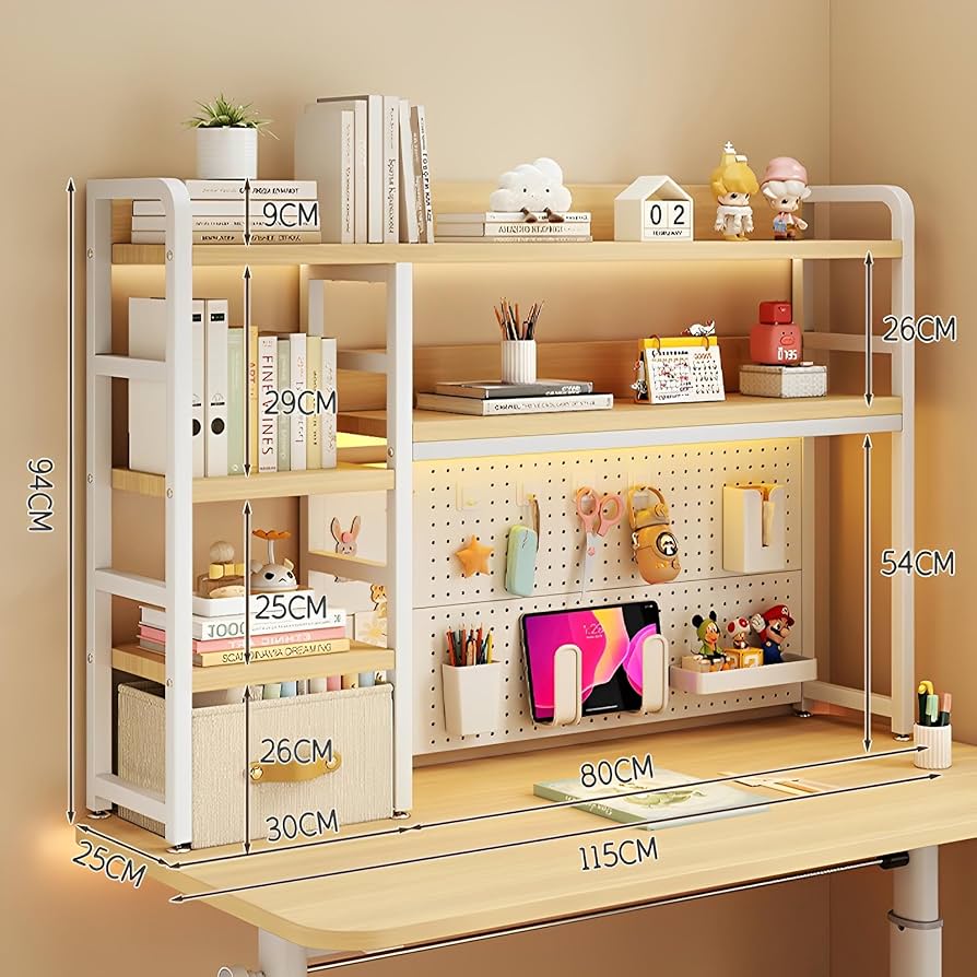 机上ラック 木製有孔ボード付大容量デス ク上置棚収納ラック 卓上ラック Amazon.co.jp: Hoshinoi 卓上ラック 机上ラック 木製 有孔ボード