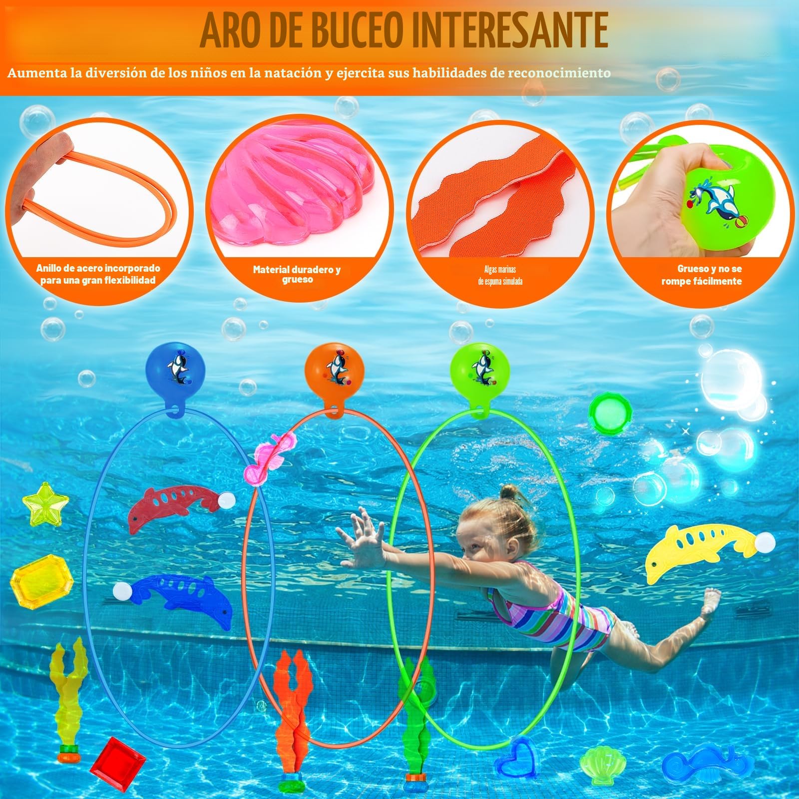 Juguetes Piscina Colores Brillantes Juguetes De Buceo Para Piscina - Set De 7 Piezas Con Sirenas Y Algas, Para Niños De 5 A 12 Años Accesorios Piscina Intex Juguetes Piscina Colores Brillantes Juguetes De Buceo Para Piscina - Set De 7 Piezas Con Sirenas Y Algas, Para Niños De 5 A 12 Años Accesorios Piscina Intex