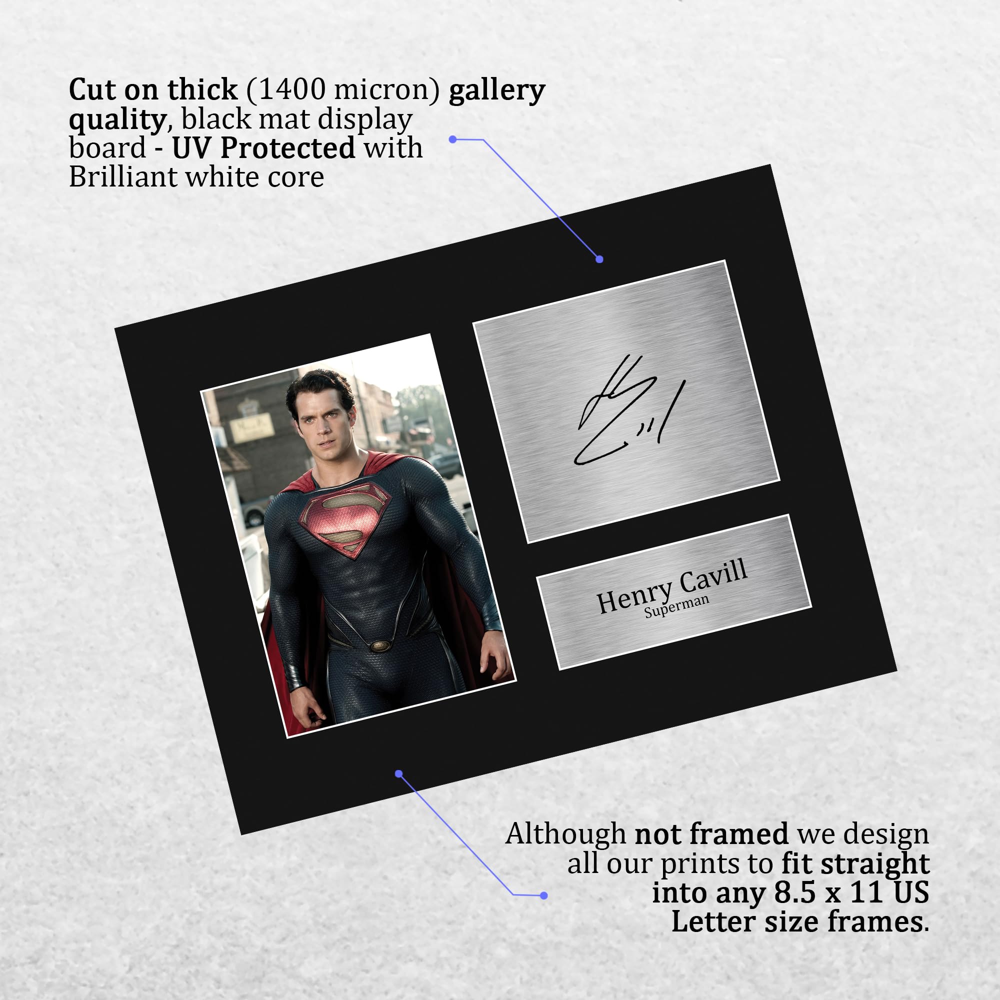 Amazon.com: HWC Trading Henry Cavill DCEU Superman Gifts Printed