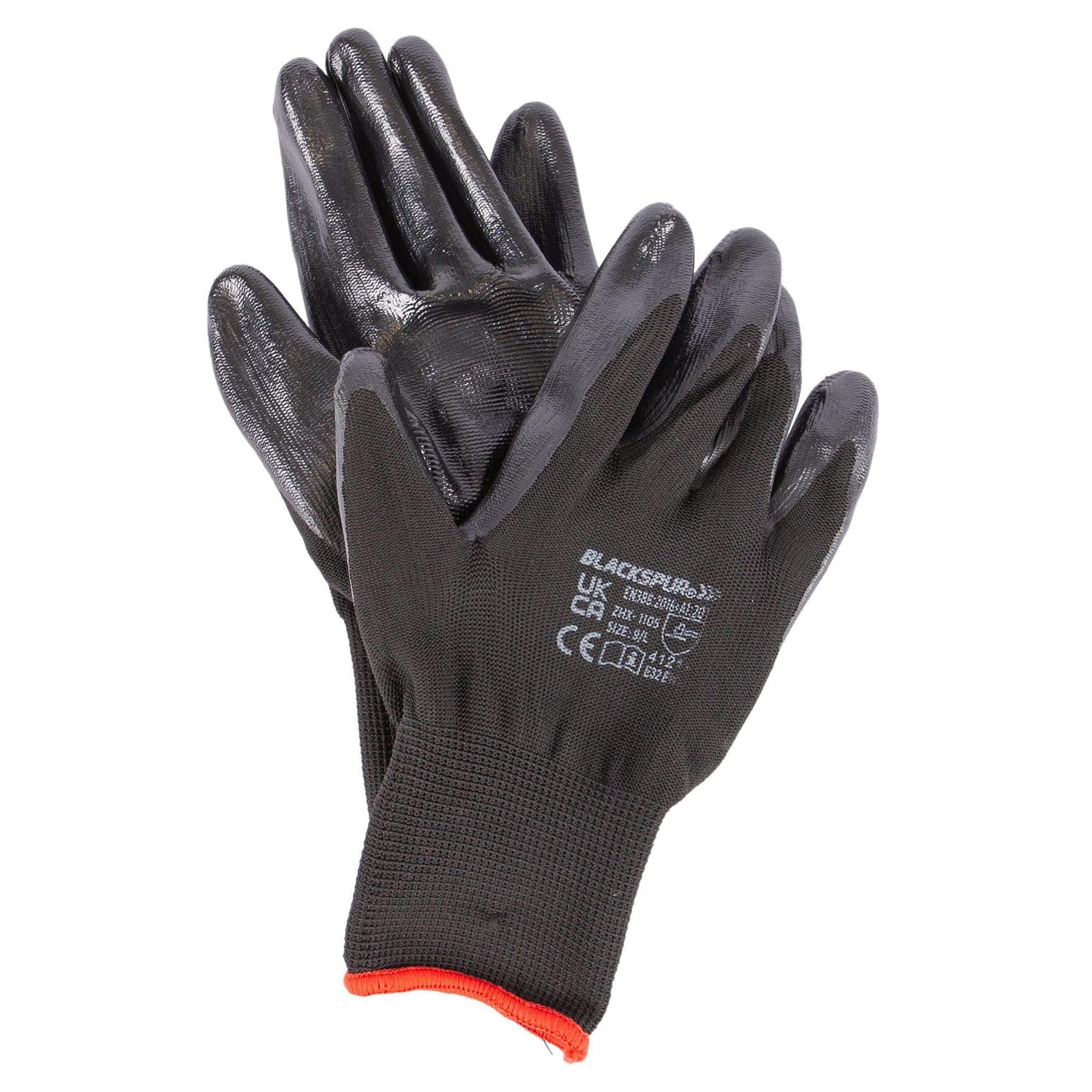 Blackspur Multi Purpose Nitrile Gloves - Large