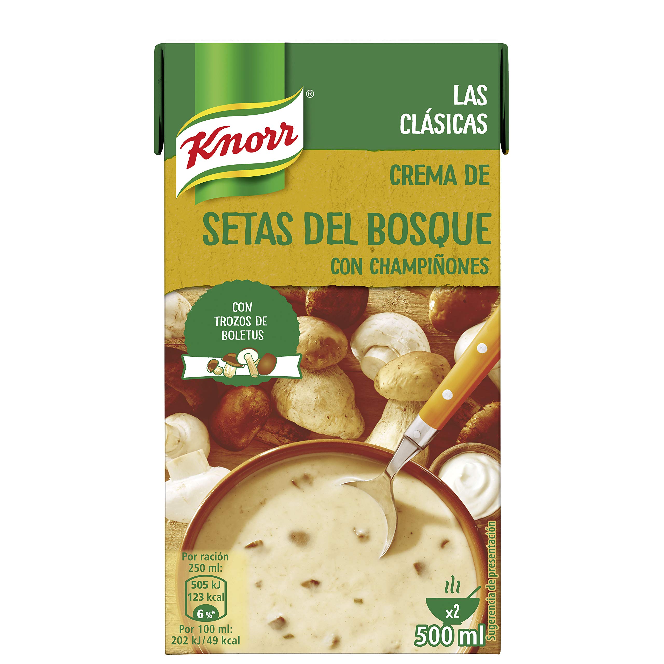 Knorr Crema de Setas del Bosque 500 ml Pack de 4