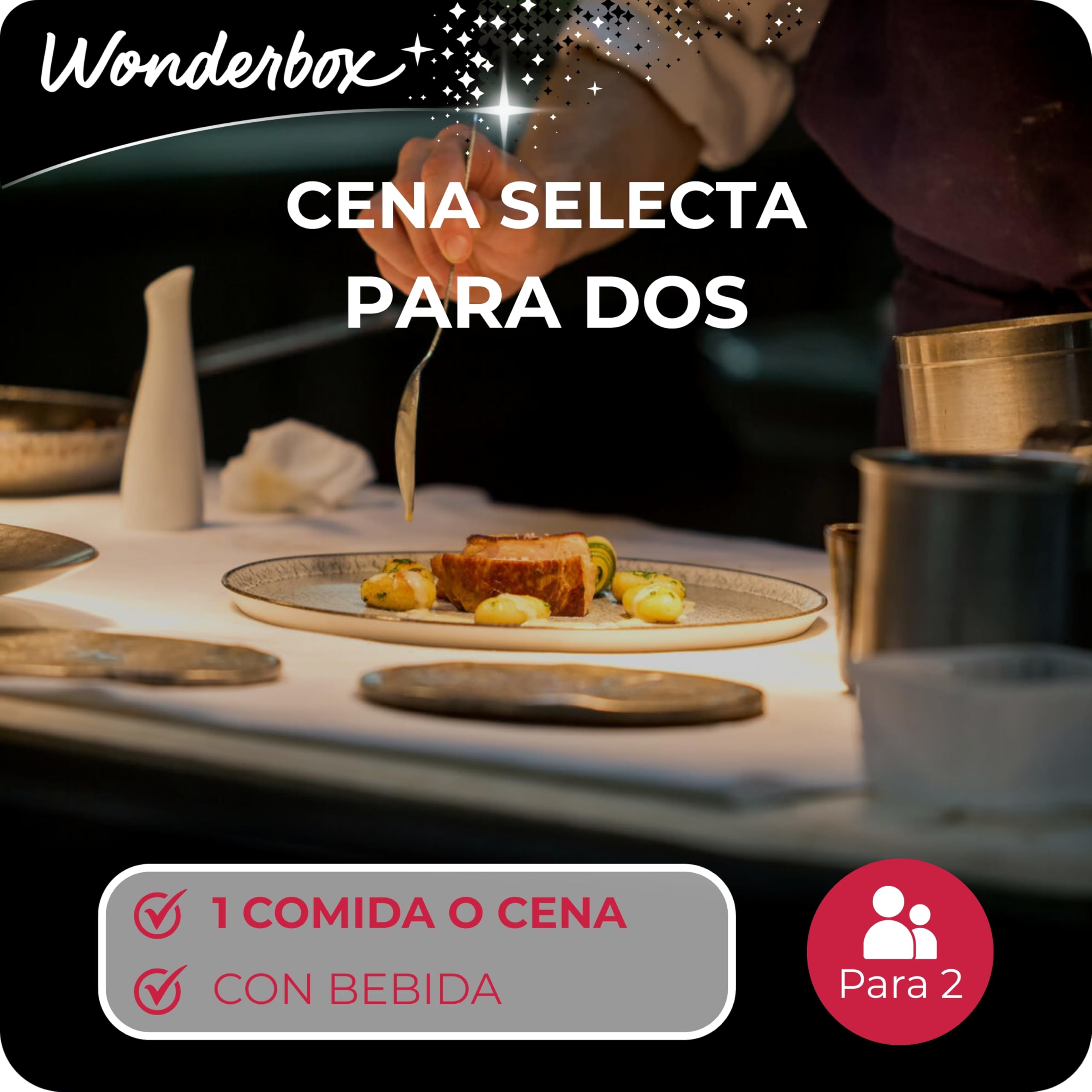 Wonderbox Caja Regalo Gourmet para Dos Experiencias para Regalar 2 Personas
