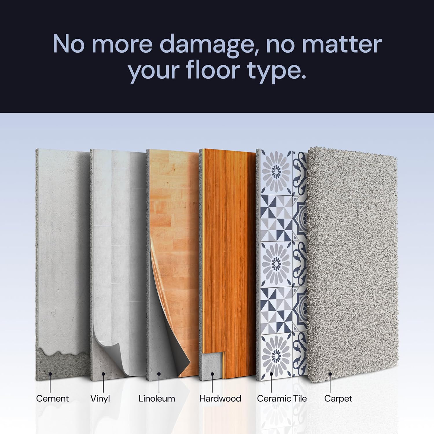 CasterMaster Square Furniture End Leg Caps, Flexible Plug for Chairs Tables & Outdoor Furniture (Black, 0.75'' - 16 Pack)