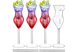 Body Shaped Wine Glasses - 4pc Set