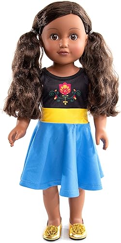 Little Adventures Vestido de muñeca de princesa Twirl (Alpine)  Muñeca no incluida  Lavable a máquina para juegos de simulación y ropa de muñeca de