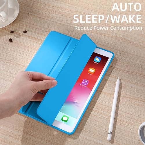 Miniatura 211 de Akkerds - Funda para iPad 10.2 2020, iPad 8ª generación/2019, iPad 7ª generación, con soporte para lápiz. Funda protectora premium con parte trasera