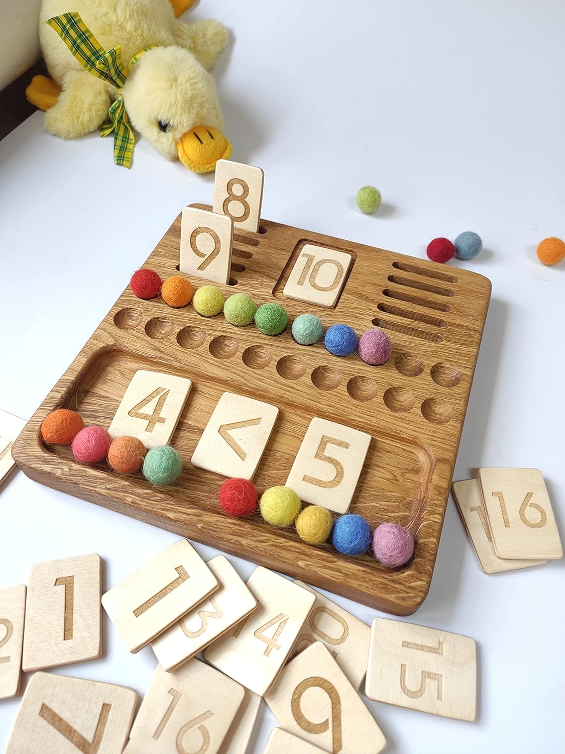 Montessori Math Board for Learning Numbers 1-20