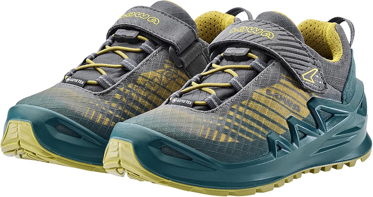 Lowa Merger Boys' GTX LO VC JR Lace-Up Shoes, Green