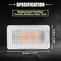 Vista 3 de X AUTOHAUX 2 luces LED para Tesla modelo 3/Y/S/X luces moradas para interior del coche, luces LED rosas y moradas para el espacio de los pies