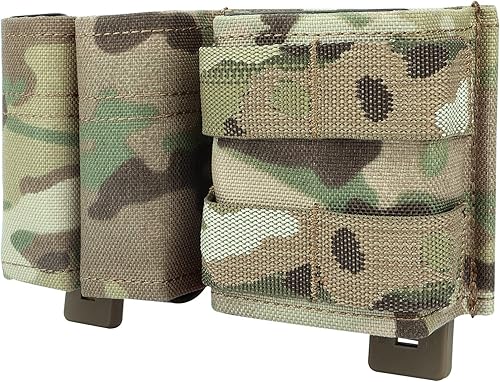 Bolsa Mag de 0219in bolsas dobles de 0354in45APC para cargador de pistola con clips de cinturón tácticos MOLLE para M4 M16 AK AR Magazine Glock