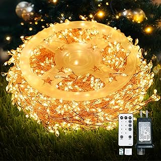 Dailyart Fairy Lights Plug in, 1000 Led Fairy Lights with Remote 75Ft Su...