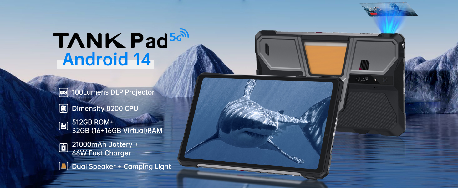 Amazon.com : 8849 Tank Pad 5G Android 15 Outdoor Rugged Tablet