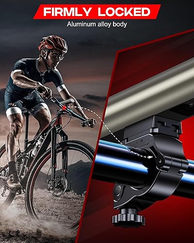 Miniatura 8 de Juego de luces de bicicleta de alto lúmenes, luces recargables delanteras y traseras para bicicleta, faros LED superbrillantes, IP65, impermeable,