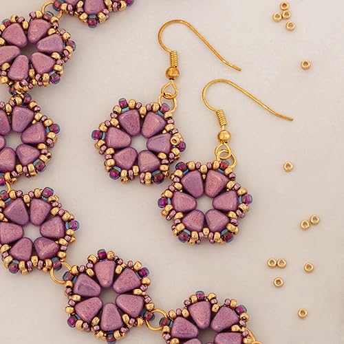 Miniatura 5 de Miyuki Grano redondo de la semilla tamaño 11/0 0.30 oz-tubo galvanizado oro amarillo