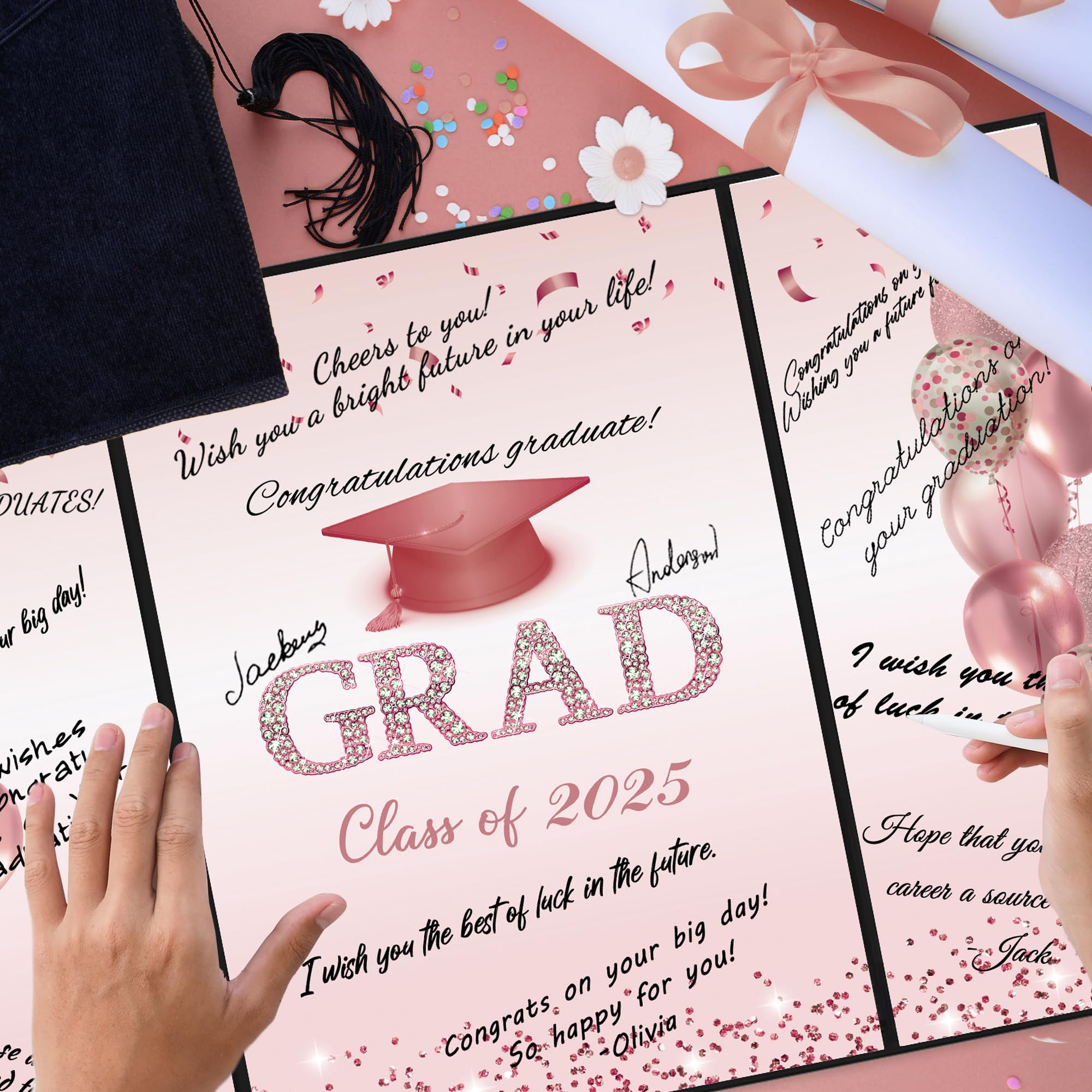 Snapklik.com : Rose Gold Graduation Party Decorations, Class Of 2025 ...