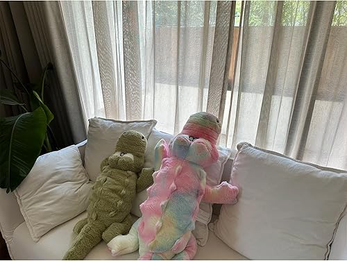 Miniatura 6 de Hofun4U - Almohada de felpa de cocodrilo, animal de peluche de cocodrilo de 38 pulgadas, decoración del hogar, regalo de Navidad, San Valentín,