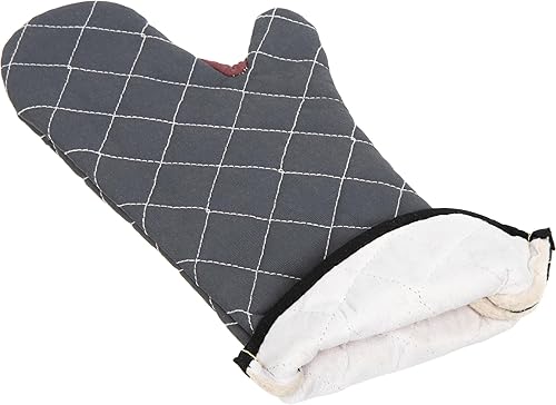 Miniatura 4 de San Jamar Bestguard - Manopla para horno con Webguard Plus reforzado, algodón, 17 pulgadas, color negro