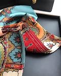PoeticEHome 100% Pure Mulberry Silk Neck Scarf 26"x26" Women Neckerchief with Gift Packed