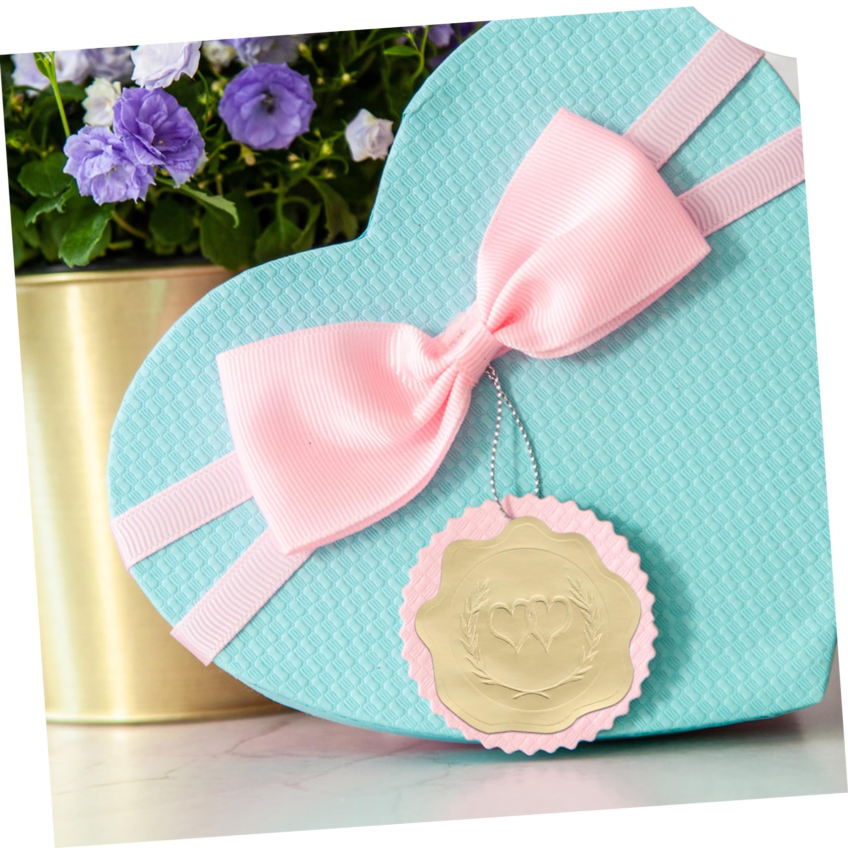 Lurrose 25fogli Adesivi Autoadesivi Per Buste Etichette Decorative Per Matrimoni e Biglietti Ringraziamento