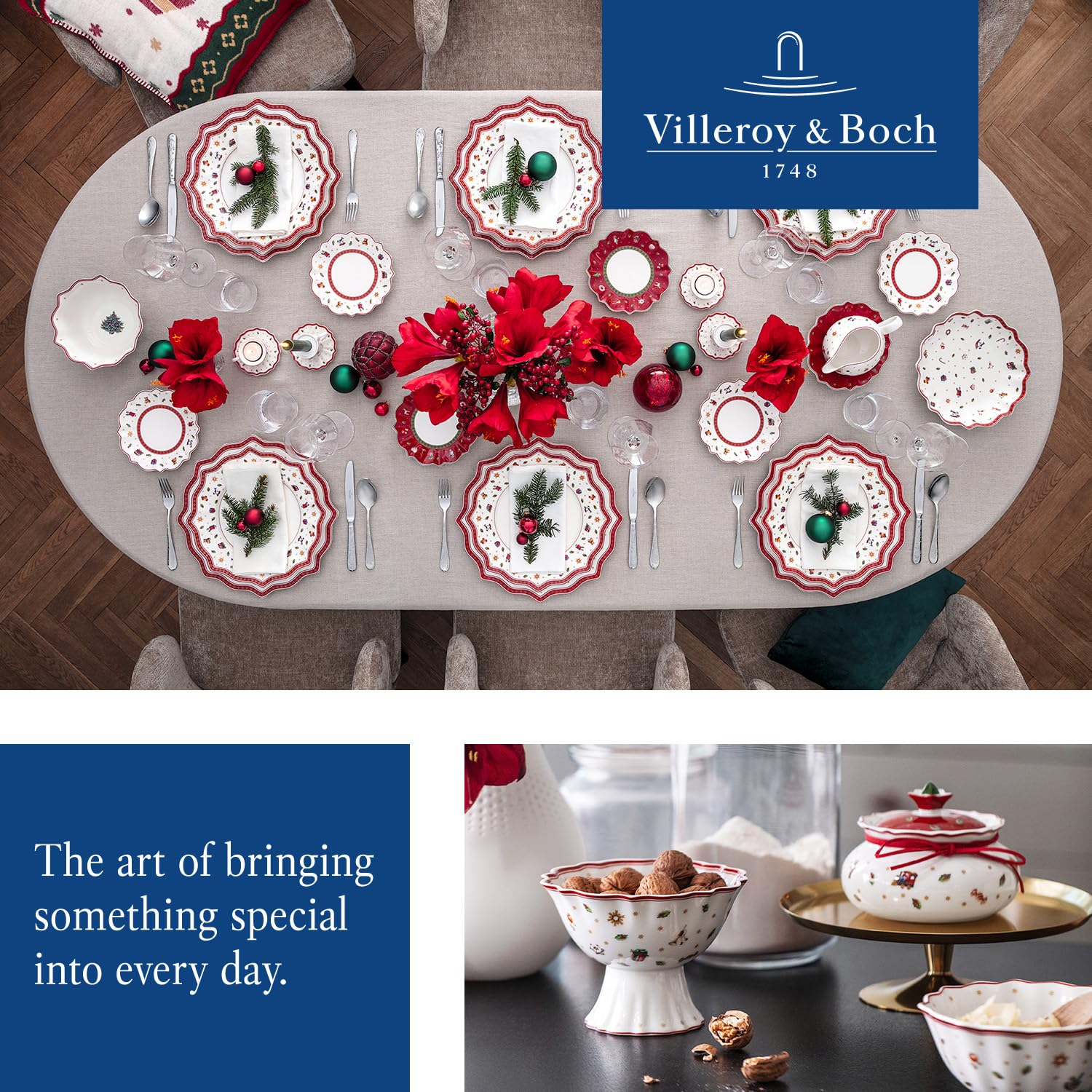 Villeroy & Boch Toy's Delight serveerschaal Kerstboom 44cm