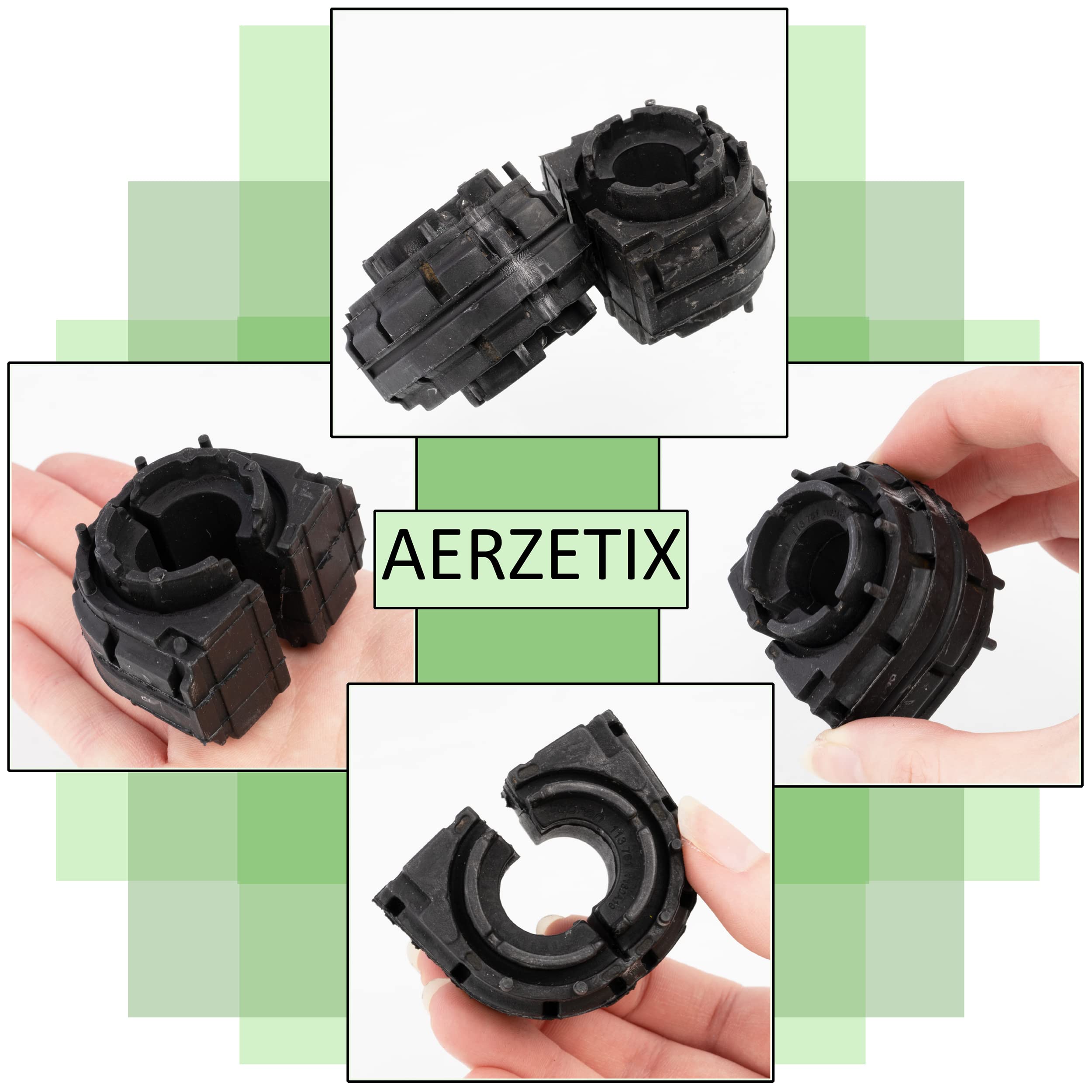 AERZETIX - C66626 - Lot de 2 Suspensions, stabilisateur - côté de montage: des deux côtés de l'essieu arrière - compatible avec numéros ОЕ 1K0 511 327AS