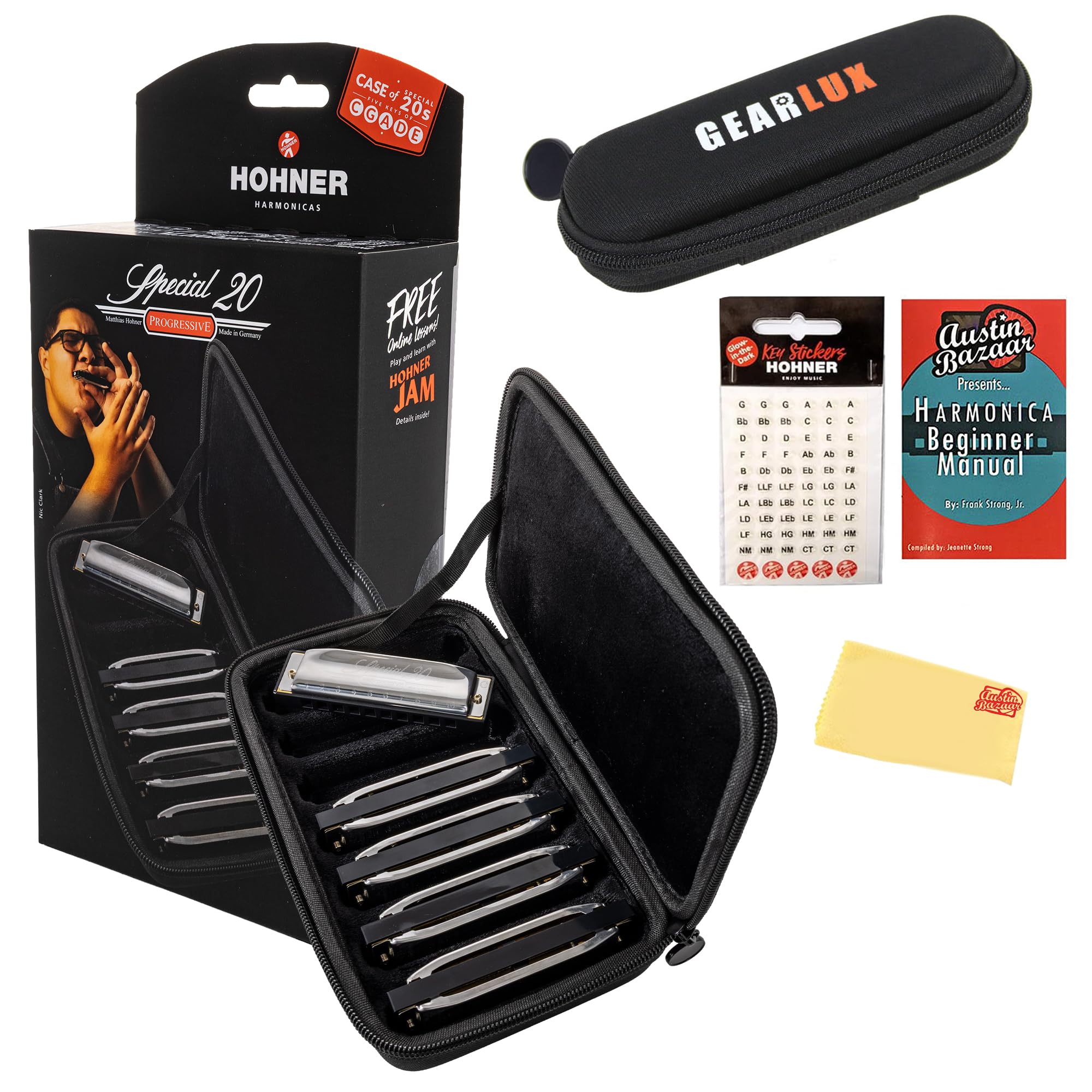 Amazon.com: Hohner Special 20 Harmonica - Keys of G, A, C, D, E