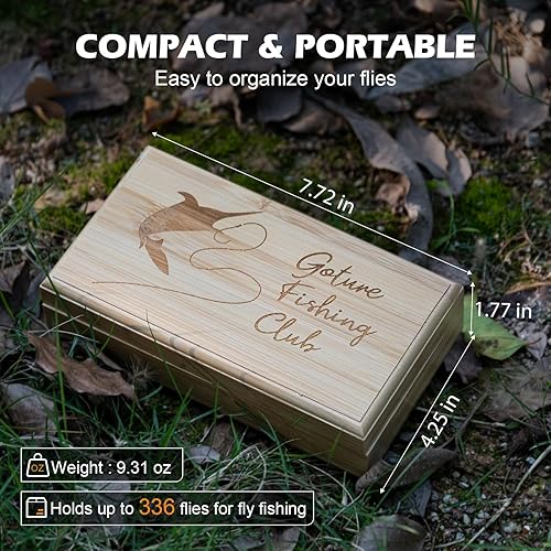 Vista 28 de Goture Kit de moscas de pesca con mosca, 25 piezas/30 piezas/100 señuelos de pesca con mosca, moscas secas, moscas húmedas, serpentinas, ninfas, D