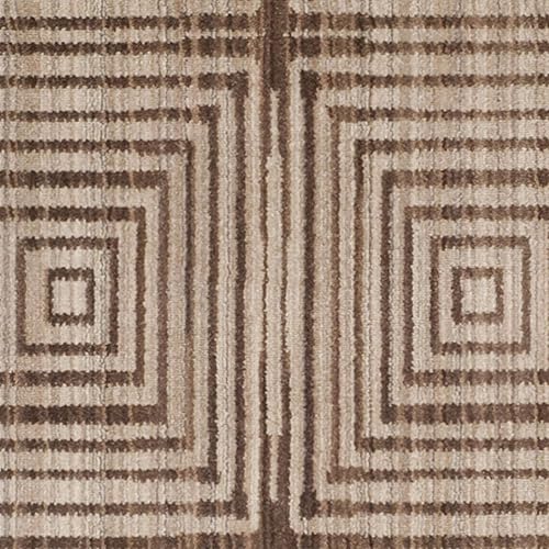 Miniatura 5 de SAFAVIEH Infinity Collection INF569B - Alfombra de pasillo, 2 x 8 pies, marrón y beige, no desprende pelusa y de fácil cuidado, ideal para zonas de