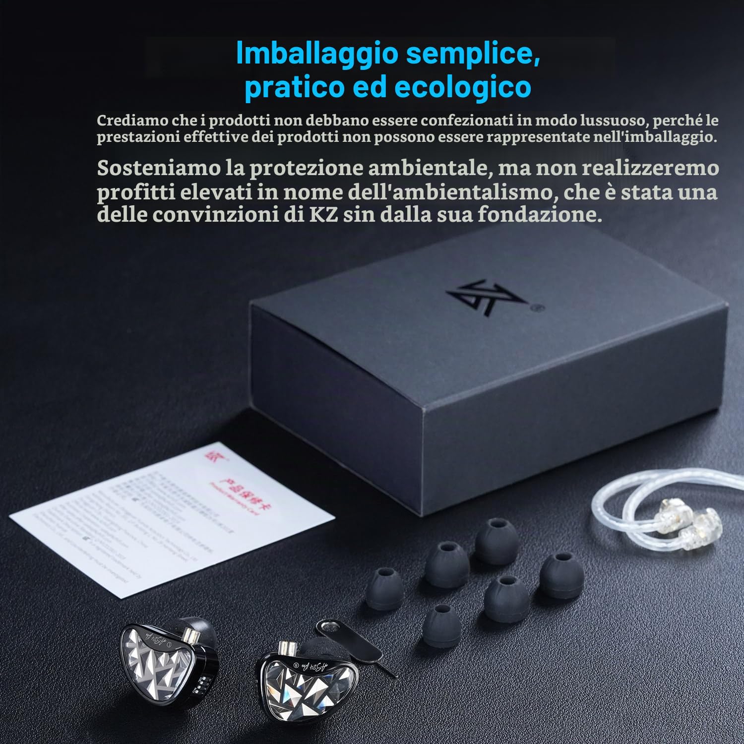 KZA COUSTICS AS24 PRO 24 Auricolari ad armatura bilanciata IEM in-ear monitor cuffie da studio con versione standard e sintonizzazione, suono HiFi per musicisti audiofili (standard senza microfono)