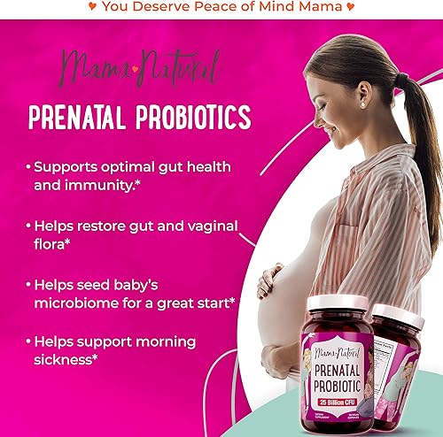 Miniatura 5 de Paquete prenatal premium de 2 probióticos prenatales orgánicos multi y naturales, nutrición esencial para mujeres, fórmula de uno al día, embarazo y