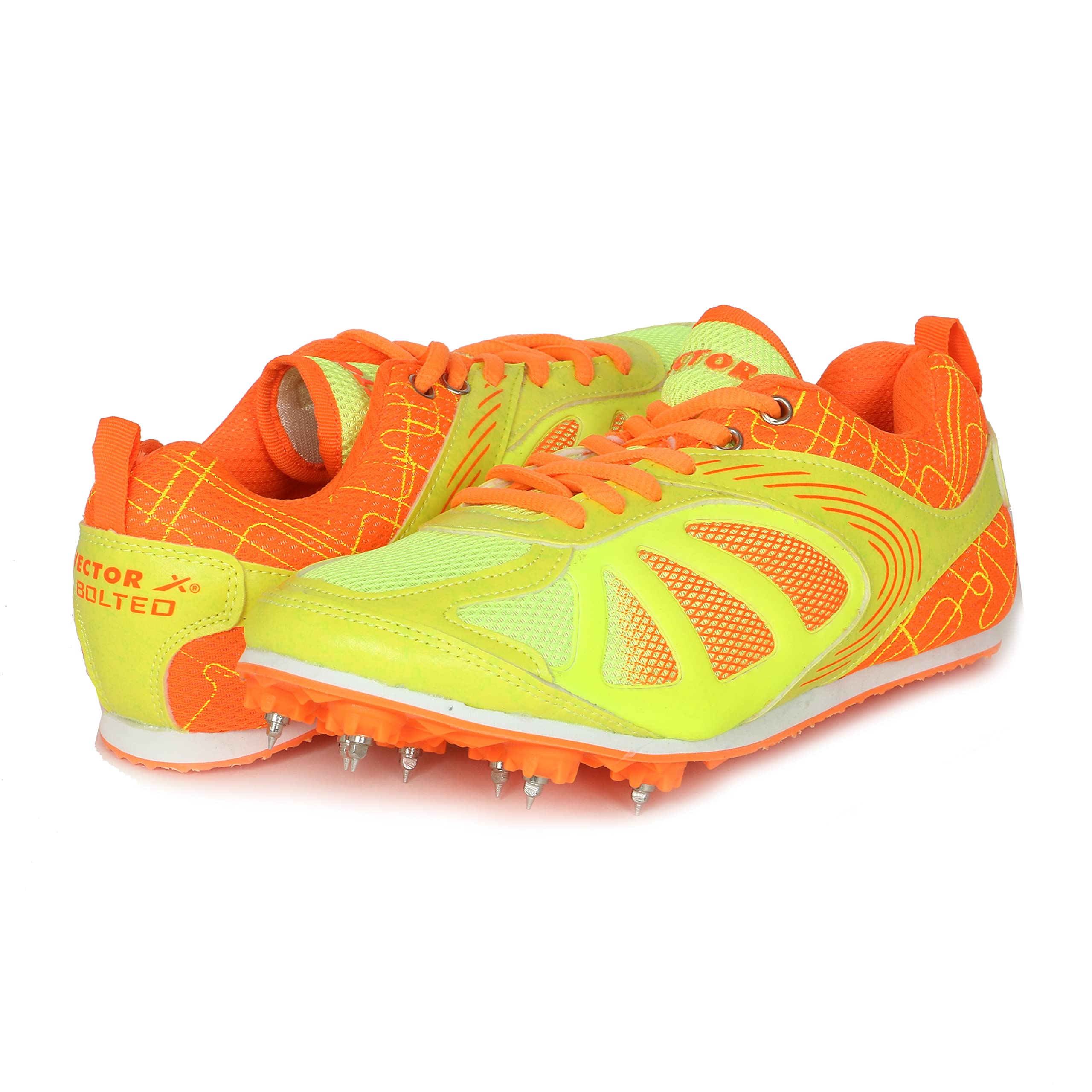 KD Vector Track Shoe Sprint Athletic Spike Long Jump Relay Running Shoe Hurdling (Size UK 2 - UK 10)