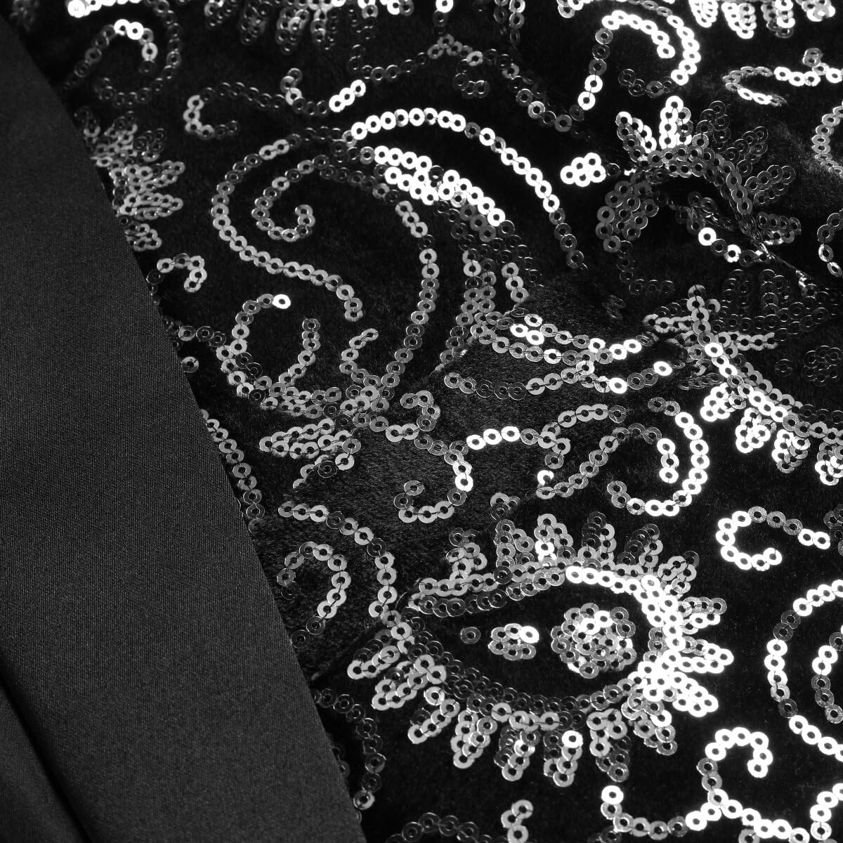 Cloudstyle Men's Dress Floral Suit Notched Lapel Slim Fit Stylish Blazer Dress Suit - Image 3