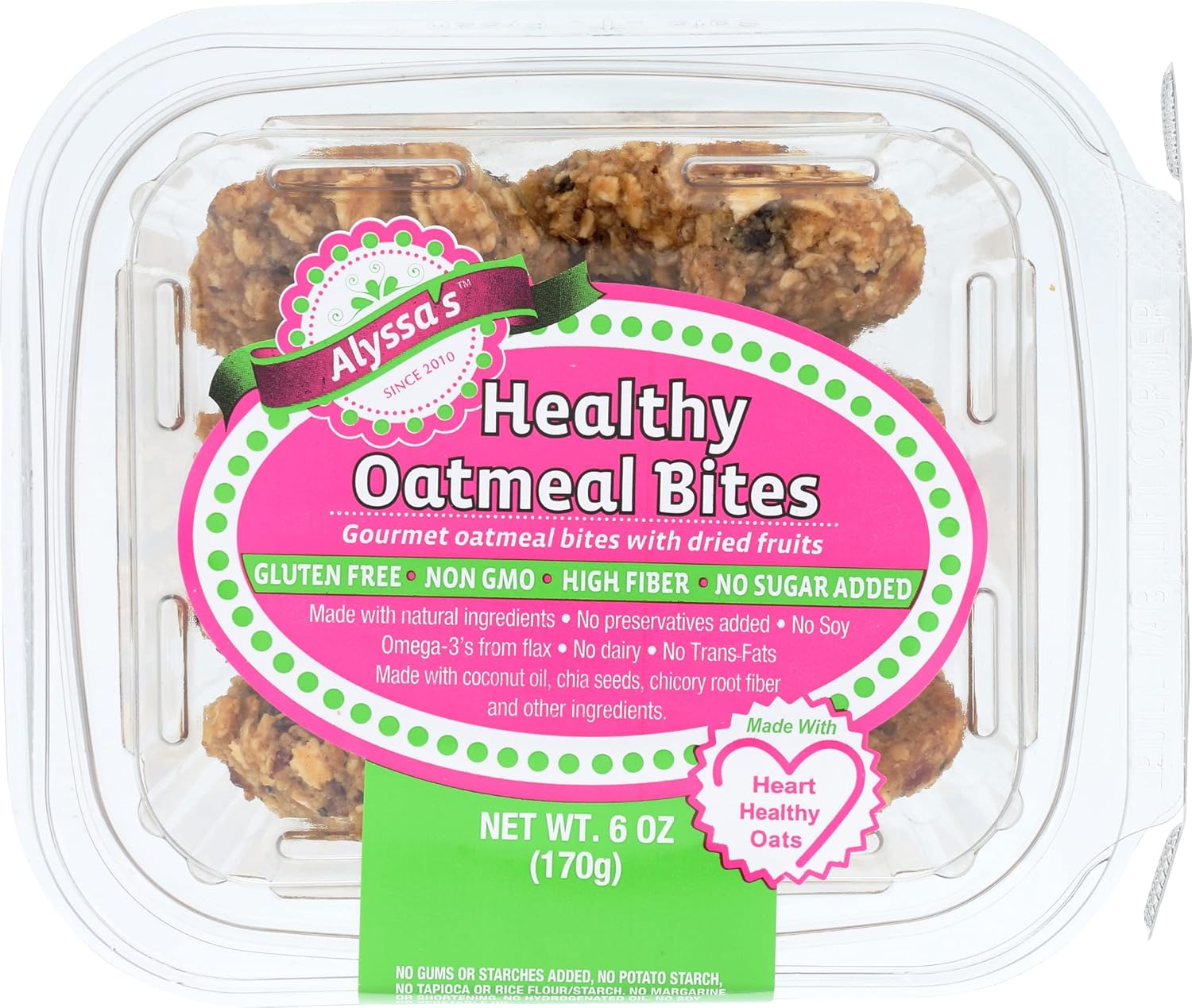 4 Set ALYSSA'S Healthy Oatmeal Bites, 6 OZ Everything Else