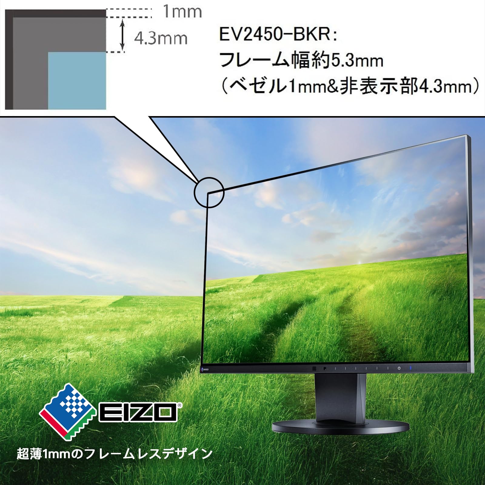 Amazon.co.jp: 【整備済み品】 EIZO FlexScan EV2450（黒