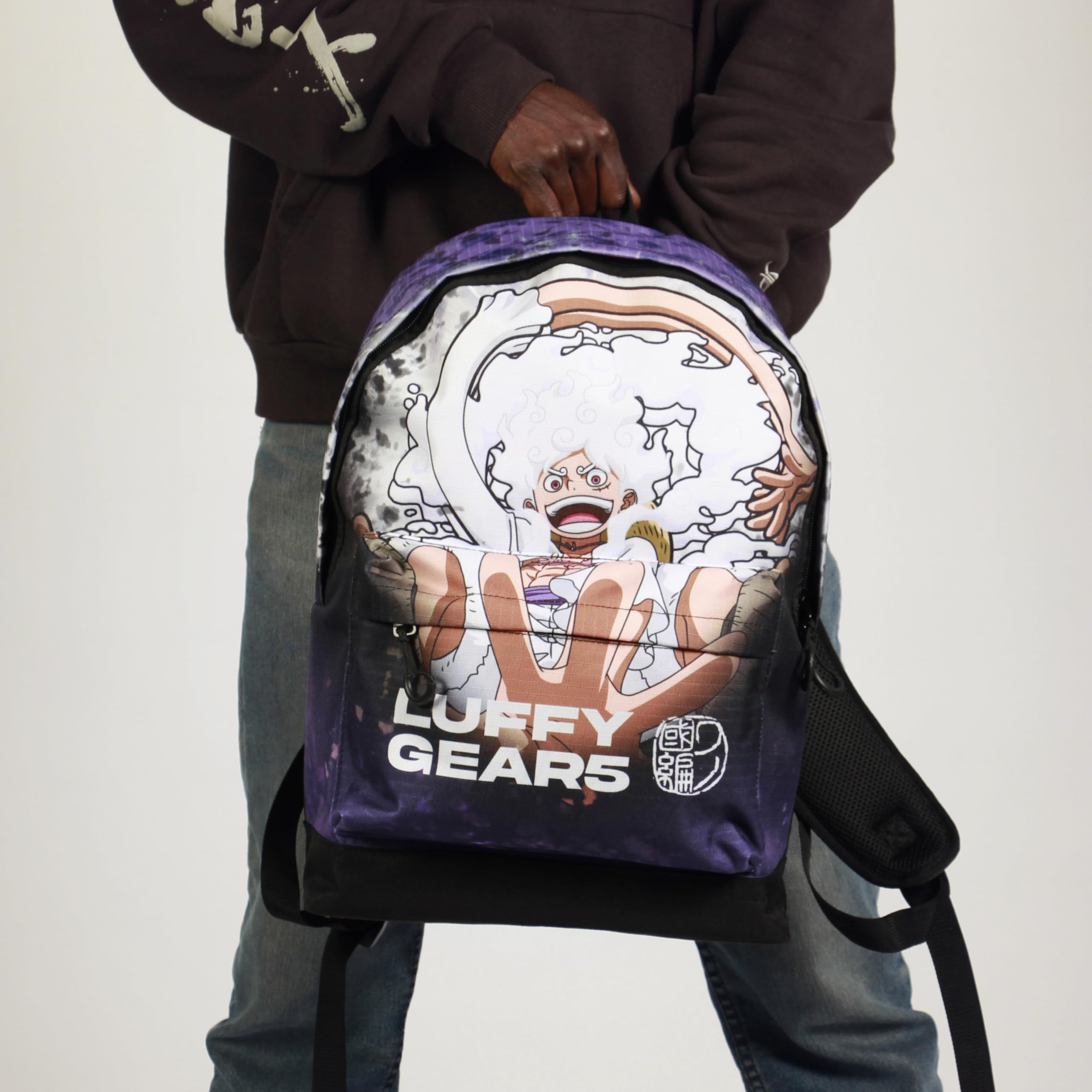 One Piece Luffy Gear 5-Zaino HS FAN 2.2, Lilla, 31 x 44 cm, Capacità 24 L