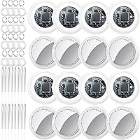 Tukio Air Tags 16 Pack Bianco, Smart Tracker Localizzatore Funziona con Apple Dov'è App (solo iOS)