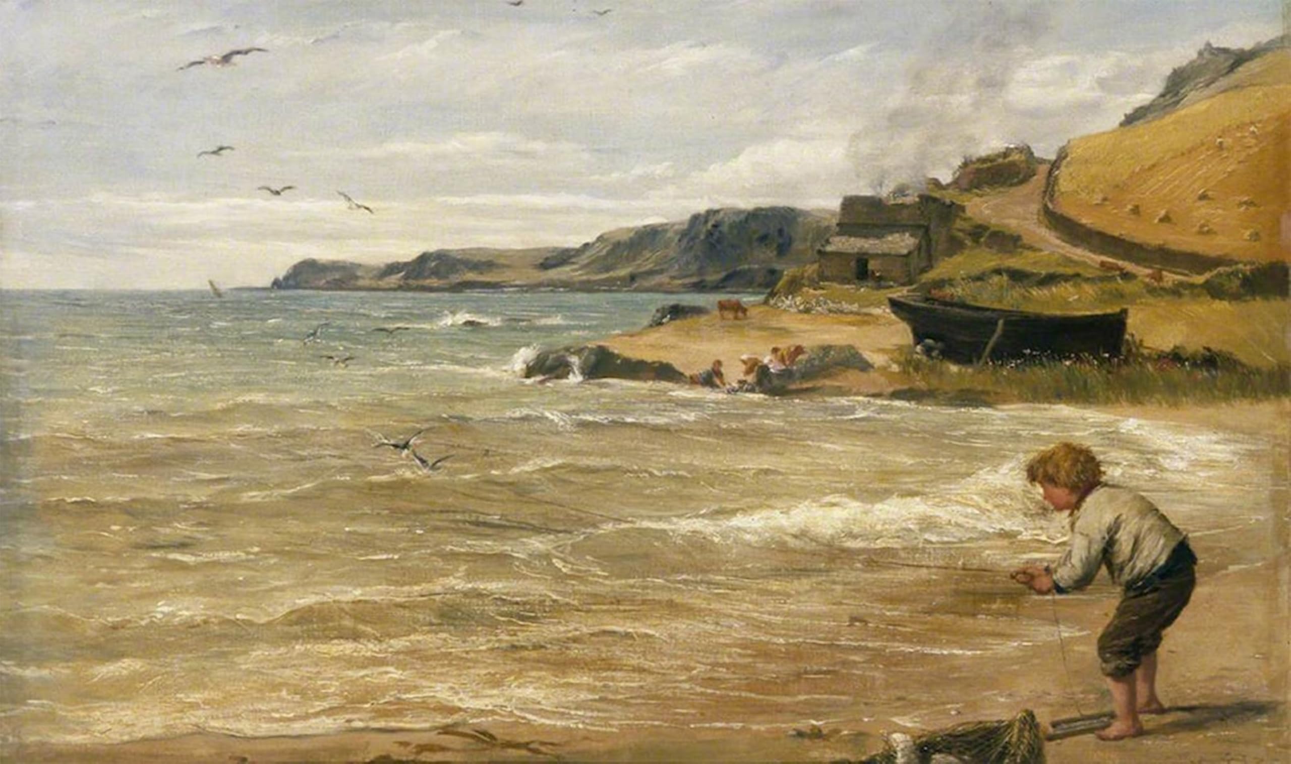 Peinture Poster Impression Tableaux l'attrape mouette Clarke Hook - 5