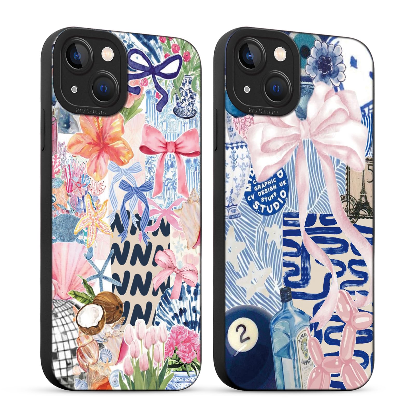 Compatible Avec IPhone 13 Pro Coque Premium Silicone Housse Motifs Conception Mignon Fleur Filles Souple Antichoc Bumper Venez Avec Un Protecteur