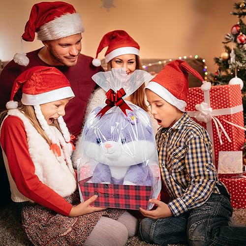 Miniatura 7 de Kolewo4ever Juego de 36 cestas de Navidad de regalo de 8 x 10 pulgadas, cestas de regalo vacías para llenar con cesta vacía, bolsas de cesta, lazos