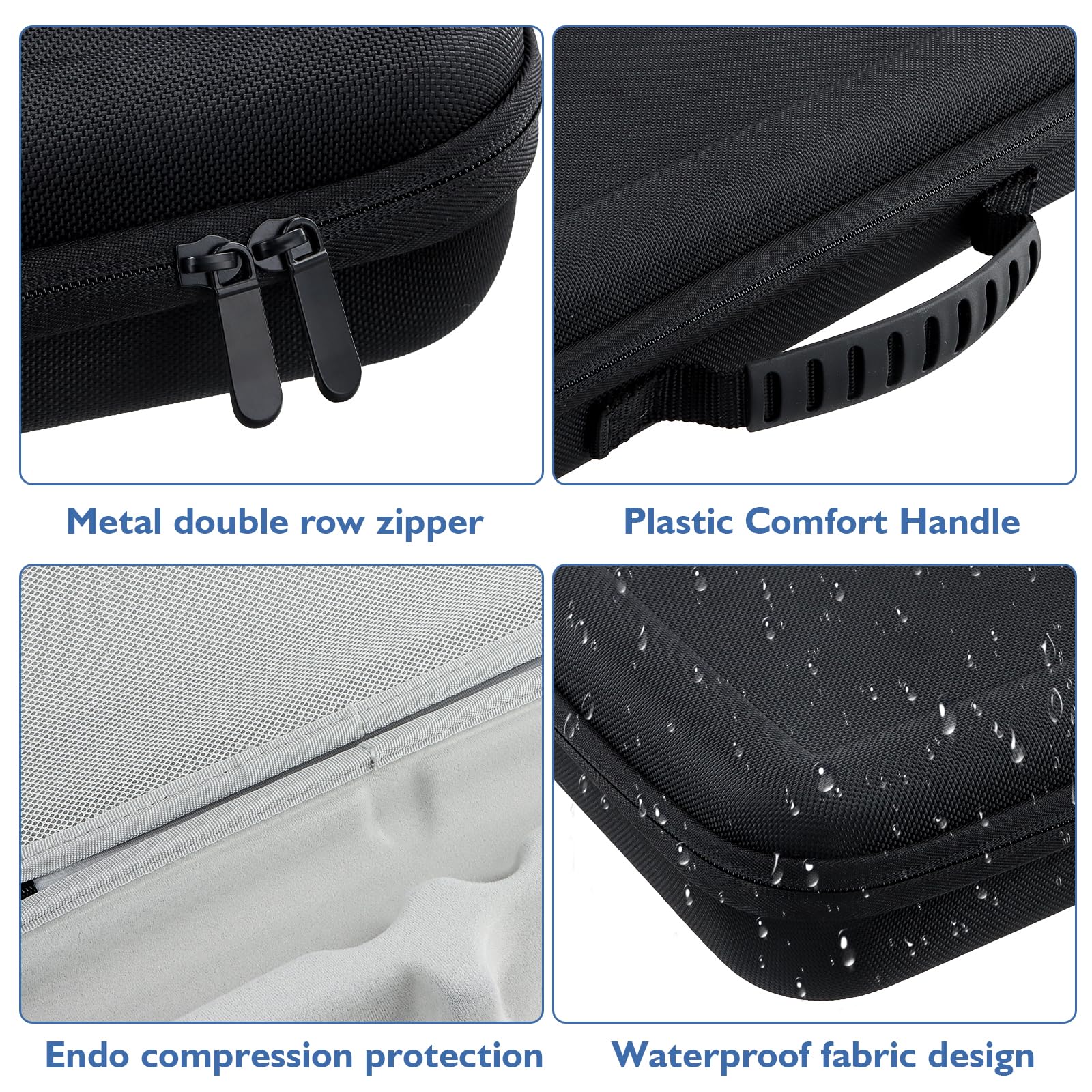 Dokeno Sac de Voyage Compatible avec Dyson Airstrait HT01, Étui de Rangement Portable Étanche, Mallette Rigide Antichoc pour Lisseur Airstrait, Sac de Protection pour Sèche-Cheveux et Accessoires