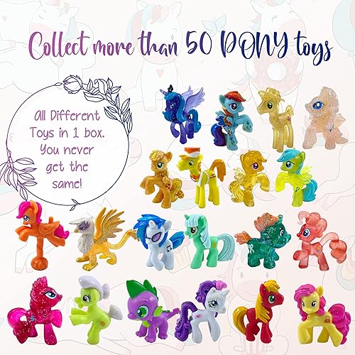 Miniatura 3 de Bombas de baño sorpresa para niñas, 3 bombas de baño naturales hechas a mano para niños con juguetes de poni en el interior, sorpresas geniales para