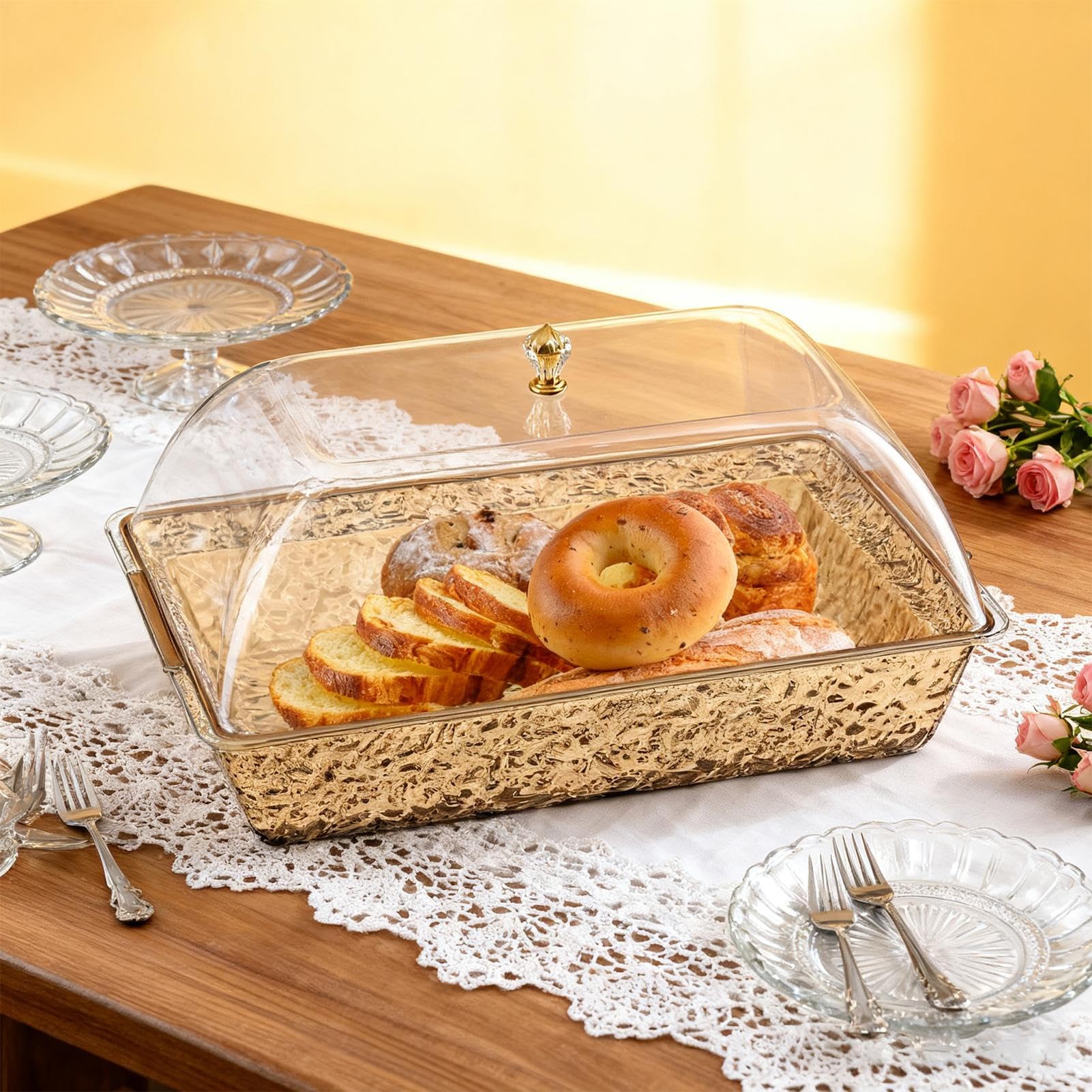 Bandejas De Servicio Para Bandeja Buffet Tapa Compartimentos Snacks | Bandejas expositoras de alimentos En Preparación Cocina Catering Reunión Familiar Festival