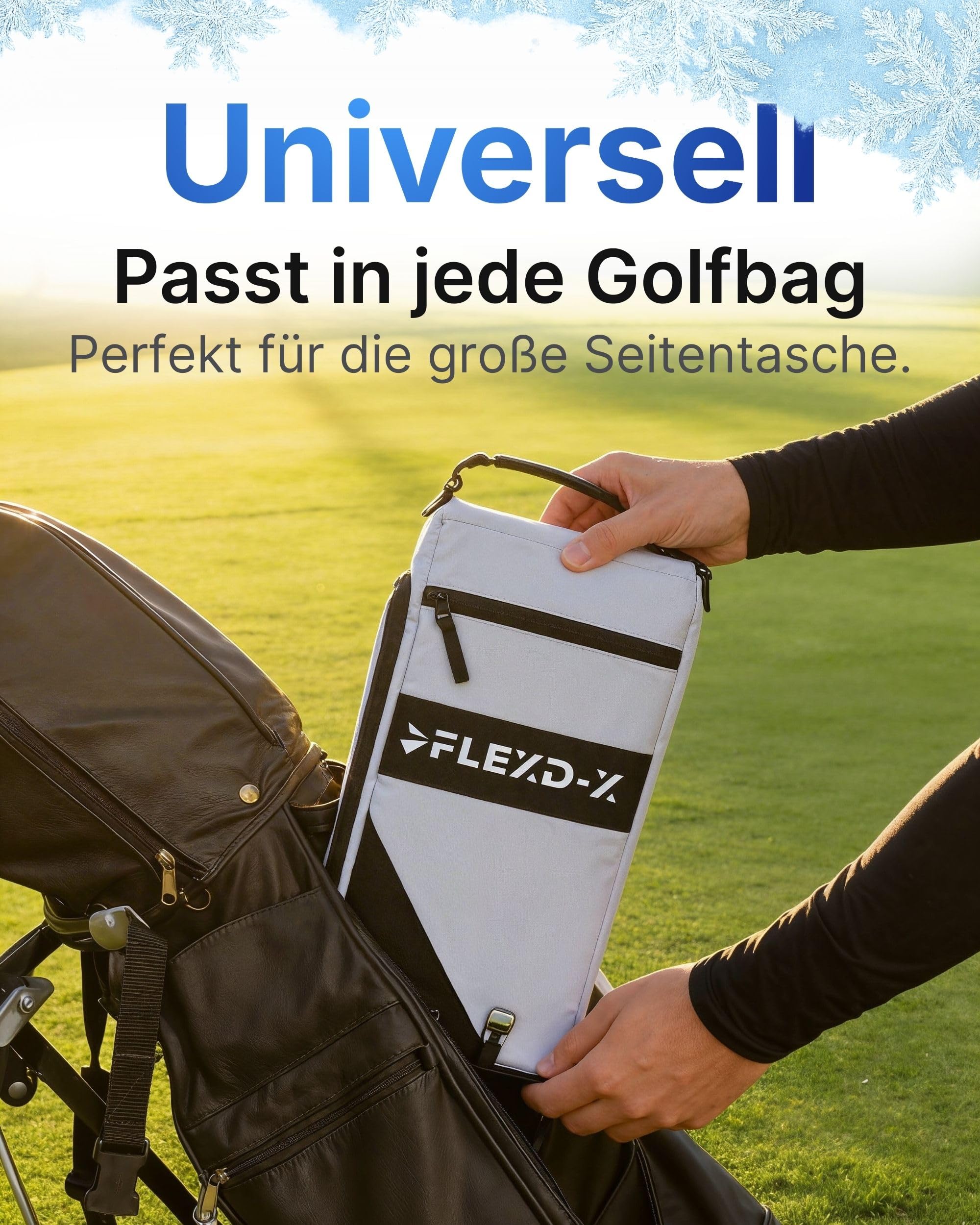 Premium Golf Bierkühler Kühltasche für Golftasche | Eiskalte 6 Dosen | Hält Getränke stundenlang kalt | wasserdichte Golf Cooler Bag
