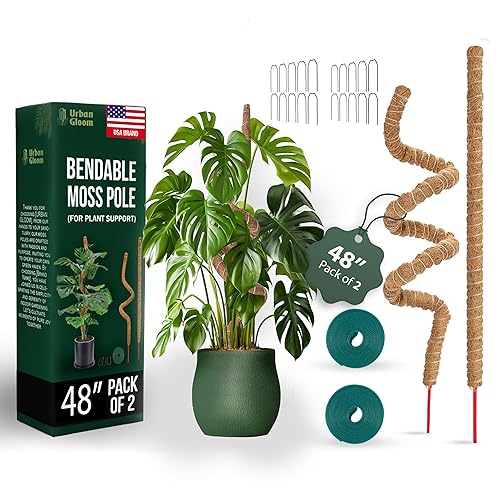 Bendable Moss Pole 48 Inch for Monstera & Climbing Plants