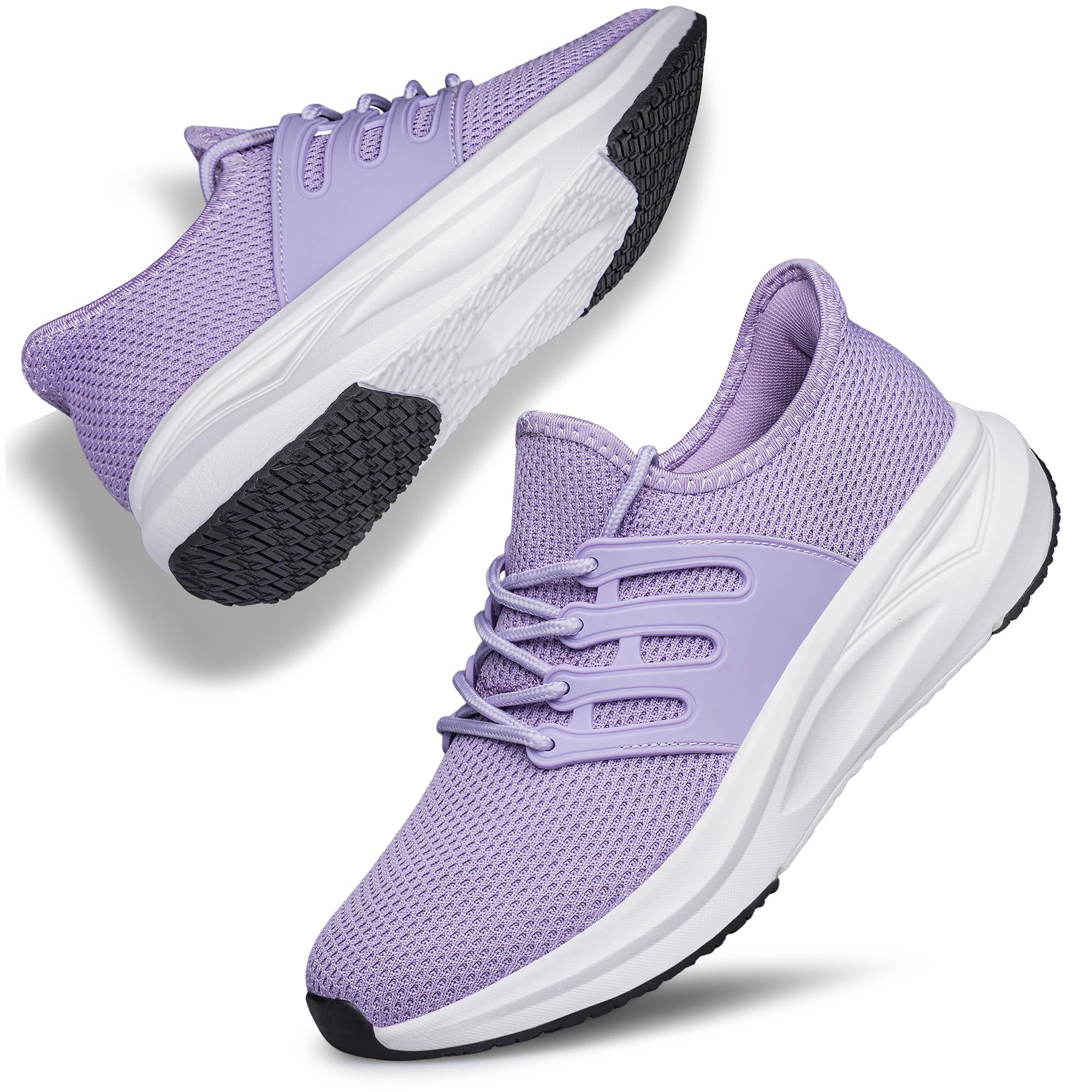 Womens Walking Shoes Non Slip Running Tennis Shoes Slip on Breathable Lightweight Athleti…