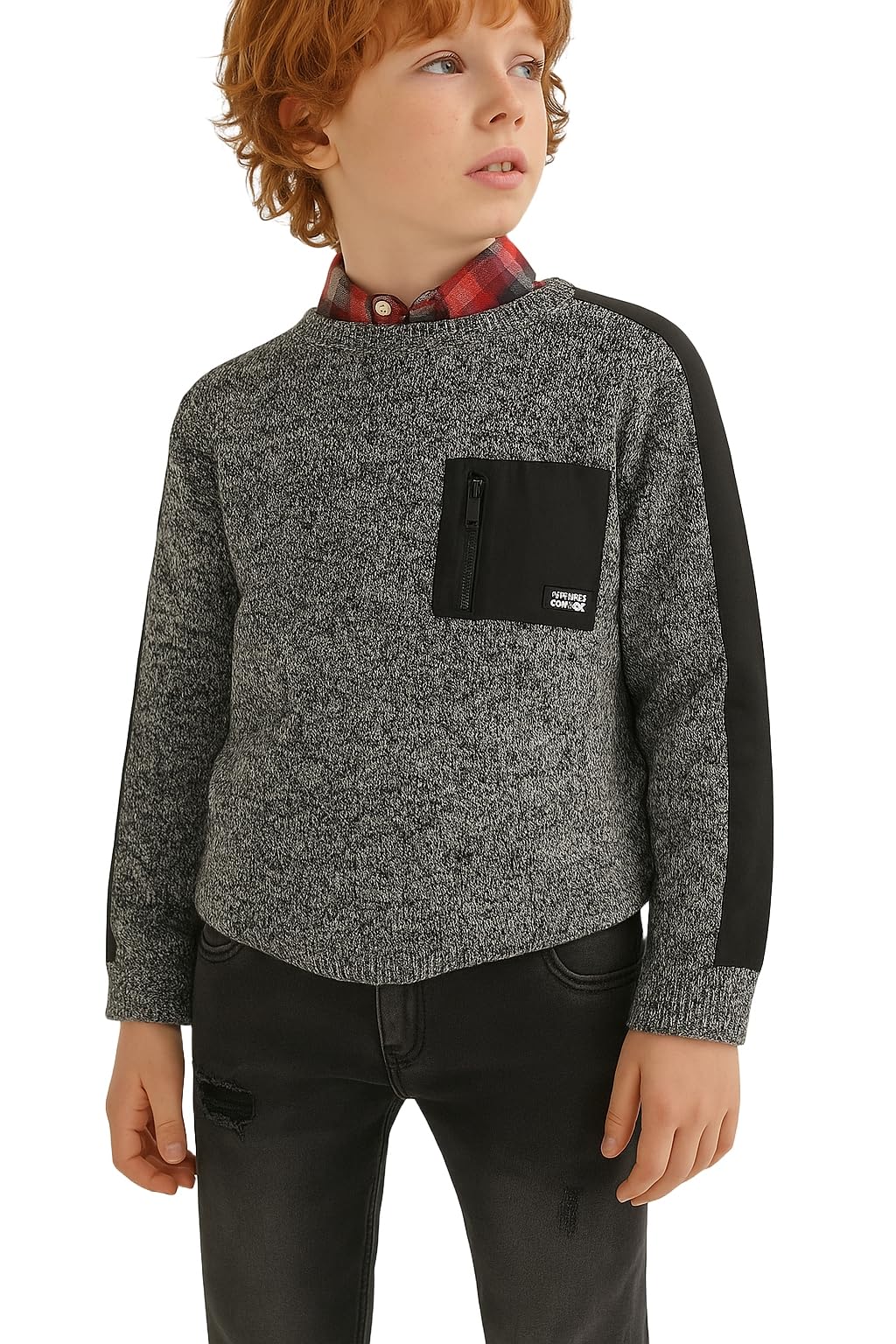 Generico Maglione Felpa Jersey per Ragazzo, Girocollo, Maniche Lunghe, Perfetto per Scuola, Tempo Libero e attività Quotidiane, Perfetto per Autunno, Inverno e Primavera