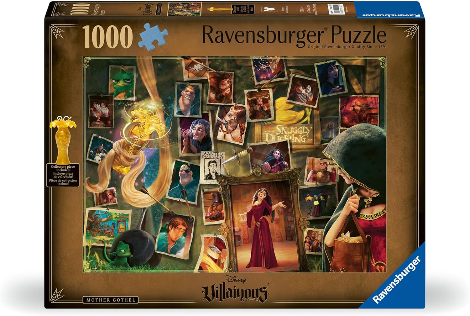Ravensburger Disney Villainous: Mother Gothel and Figurine 1000 Piece Jigsaw Puzzle for Adults - 12001127 - Handcrafted Tooling, Made in Germany, Every Piece Fits Together Perfectly